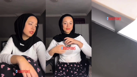Tango Hatice türbanlı yayın şovunda şişeyle oynuyor